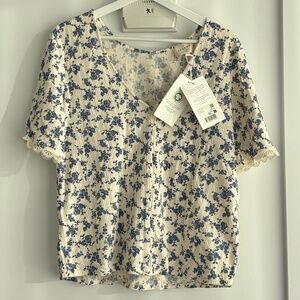 Sezane floral top